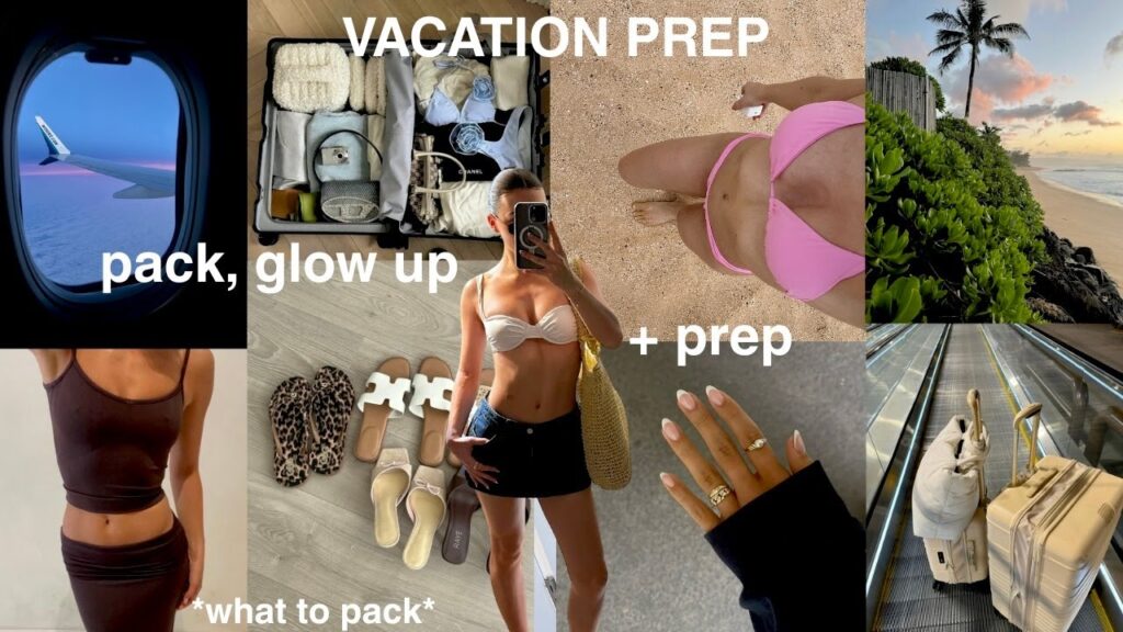 pack with me, glow up + prep for my tropical vacation | travel essentials & haul