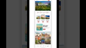 TRAVEL Tour Responsive Website Design