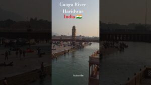 Ganga River in Haridwar India 🇮🇳 #haridwar #ganga #harkipodi #shots#travel#travelblog #youtubeshorts