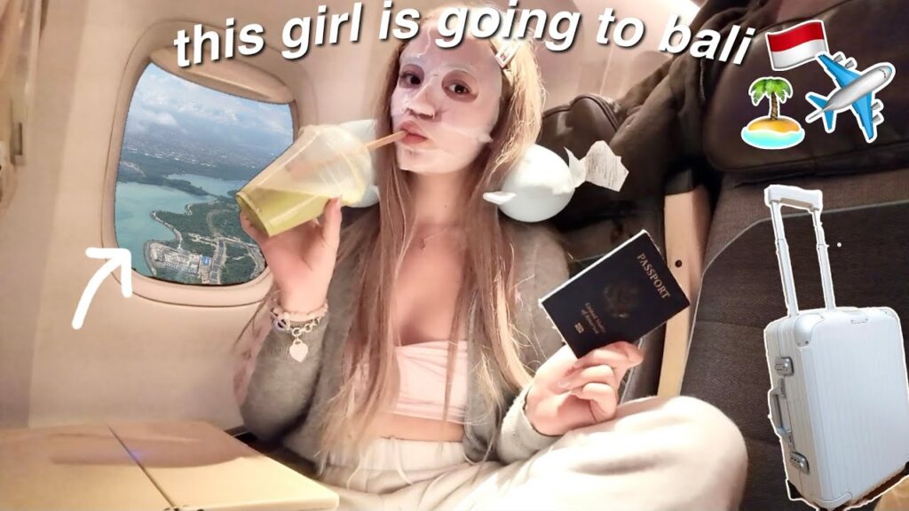 PACK & PREP with me 4 BALI! ✈️ travel routine/essentials + aesthetic airport girly vlog
